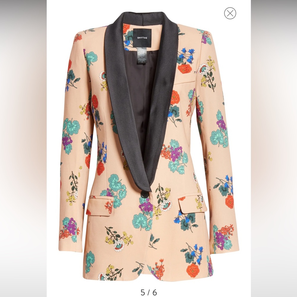 Smythe Floral Blazer Size 8 one of a kind